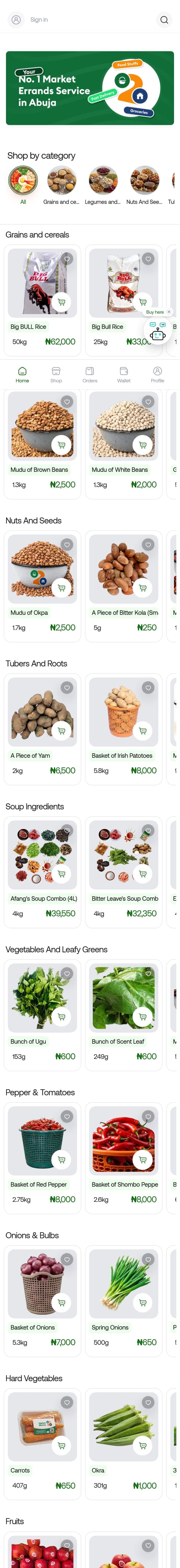 Market2Home on mobile