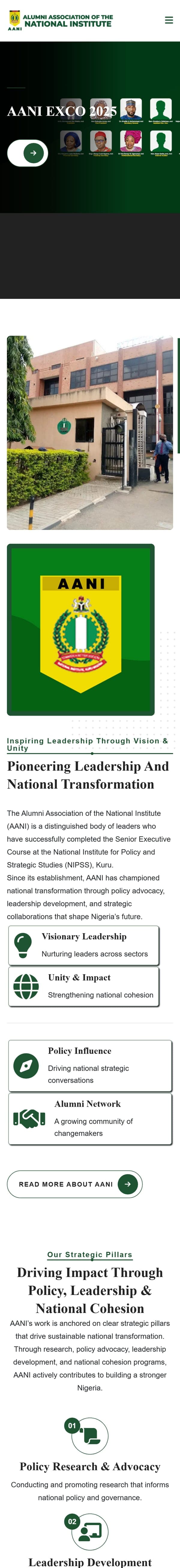 Alumni Association of the National Institute on mobile